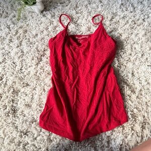 Vibrant Splash women’s cute v neck neckline summer spring Red Spaghetti Strap Ca